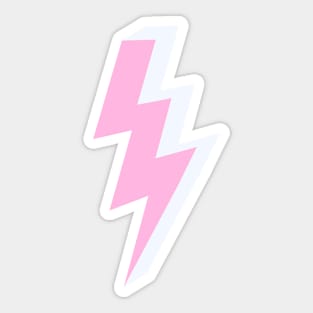 Pink Triple Lightning Thunder Bolt Sticker